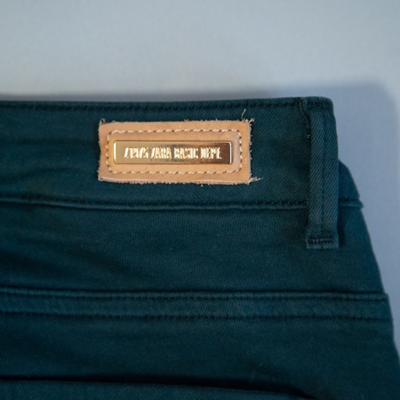 ZARA DARK GREEN JEANS - Picture 10 of 13